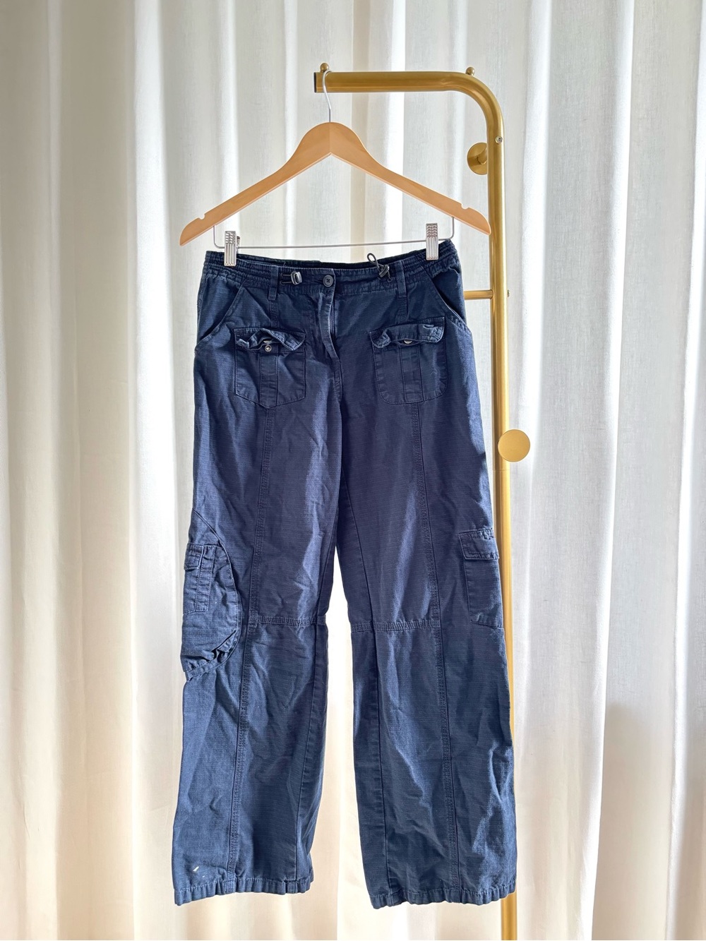 Brandy Melville Navy Cargo Pants - some paint stains on leg